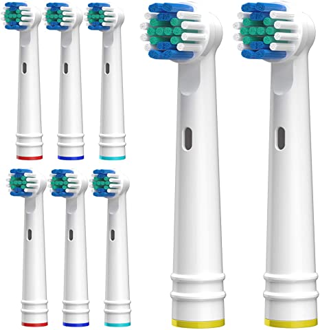 Replacement Toothbrush Heads Compatible with Oral B Braun Electric Toothbrush Heads， 8Pack