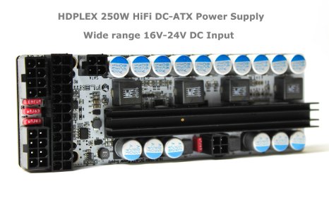 HDPLEX 250W Hi-Fi DC-ATX Power Supply (Wide 16V-24V DC Input)