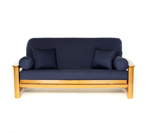 Lifestyle Covers Navy Full Size Futon Cover
