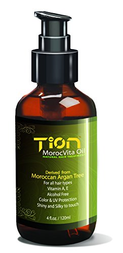 Tion MorocVita Hair Treatment Oil - Natural Organic Argan Oil for all hair types 4.0 Oz/120ml
