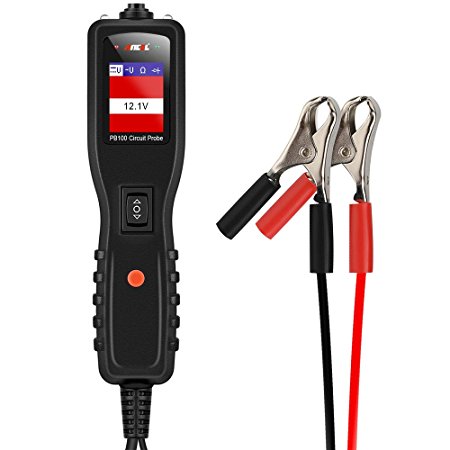 ANCEL PB100 Automotive Circuit Tester Vehicle Electrical System Current Detector for 12V to 24V - Black