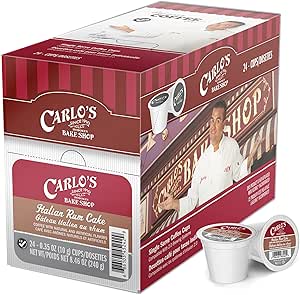 Cake Boss Italian Rum Cake Coffee Capsule, Compatible with Keurig K-Cup Brewers, 24-Count