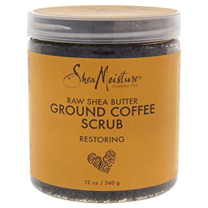 Shea Moisture Raw Butter Ground Coffee Scrub for Unisex, 12 Ounce