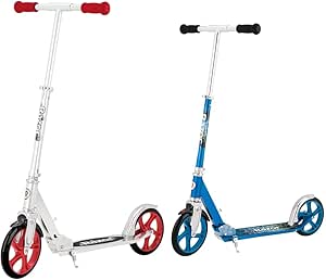 Razor A5 Lux Kick Scooter for Kids Ages 8  - 8" Urethane Wheels, Anodized Finish Featuring Bold Colors and Graphics, for Riders up to 220 lbs