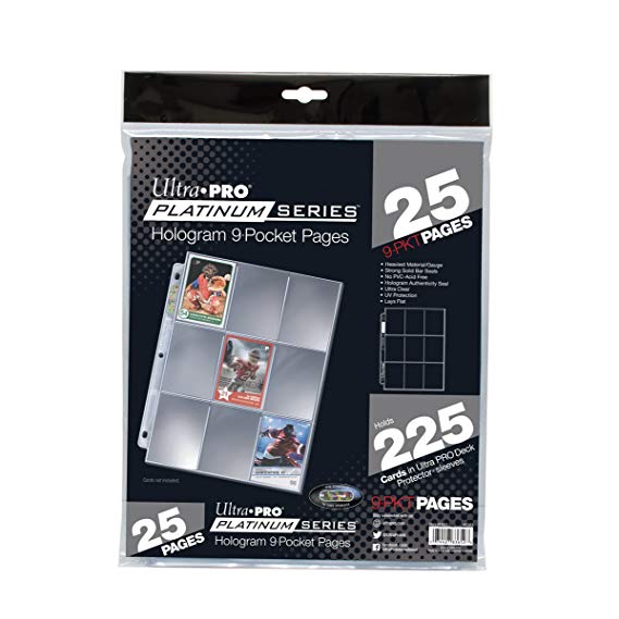 Ultra Pro 9-Pocket Silver Series Page Protector for Standard Size Cards