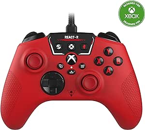 Turtle Beach REACT-R Controller Rouge - Xbox Series X|S, Xbox One and PC