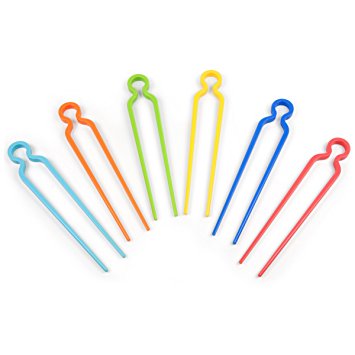 Fred & Friends PARTY PEOPLE One-Piece Chopsticks, Set of 6