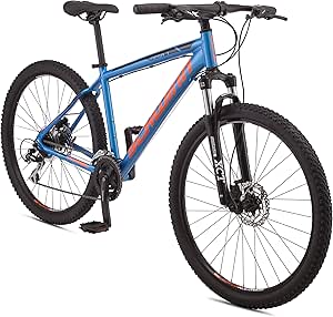 Schwinn Mesa Adult Mountain Bike, 21-24 Speeds, 27.5-Inch Wheels, Small to X-Large Aluminum Frame, Multiple Colors