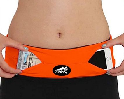 Run Baby Running Belt - Best for Exercise Workout - Waterproof Machine Washable Dryable - Expandable Adjustable and Reflective - Great for Biking Hiking Outdoor Activity And Travel - 100 Guaranteed