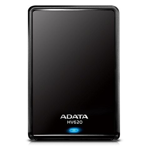 ADATA HV620 2TB Sleek and Stylish USB 3.0 High Speed External Hard Drives, Black (AHV620-2TU3-CBK)