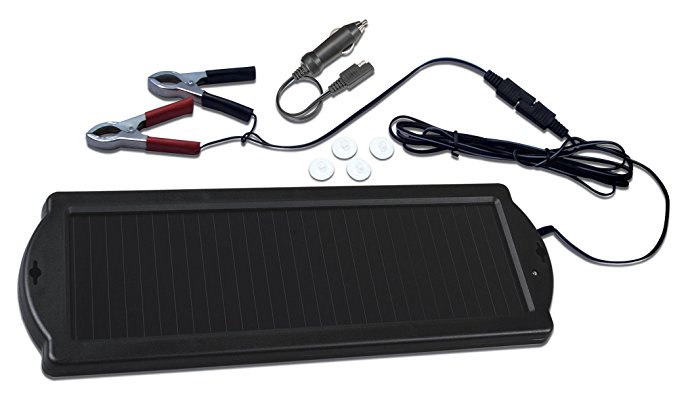 Visua Solar Powered Battery Charger. Ideal for Cars, Caravans and Boats (1.5 Watt)
