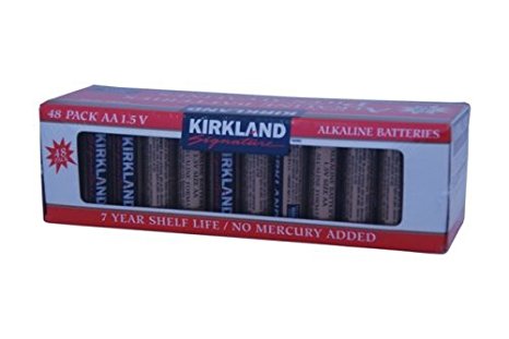 Kirkland Signature AA 1.5V Alkaline Batteries, 48 pack