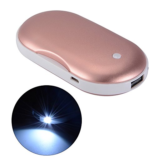 XCSOURCE 4IN1 5000mAh USB Rechargeable Electric Pocket Hand Warmer   Power Bank   Flashlight   Massage for Smart Phones Tablets MT551