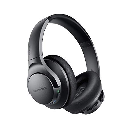 Anker Soundcore Life Q20 Bluetooth Headphones, Hybrid Active Noise Canceling, 30H Playtime, Hi-Res Audio, Deep Bass, Memory Foam Ear Cups and Headband, Wireless Over Ear Headphones for Travel, Work