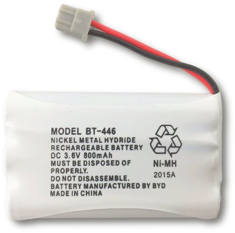 Uniden BT-446 Nickel Metal Hydride Rechargeable Cordless Phone Battery DC 36V 800mAh Genuine Uniden Manufactured by BYD for Uniden