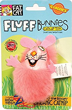 Petmate Fat Cat Classic Fluff Bunnies, Color May Vary