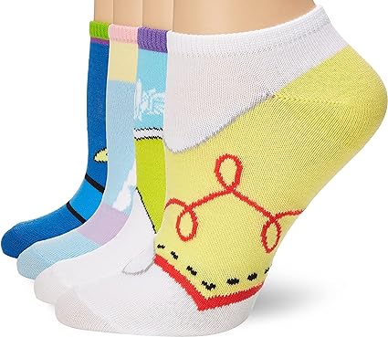 Toy Story Women's 5 Pack No Show Socks