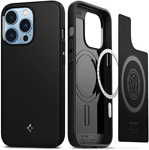 Spigen Mag Armor Designed for iPhone 13 Pro Case (2021) - Matte Black