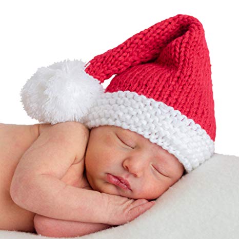 Huggalugs Snowy Red, Green or Cream Santa Newborn Baby Toddler & Adult Family Hat or Pants