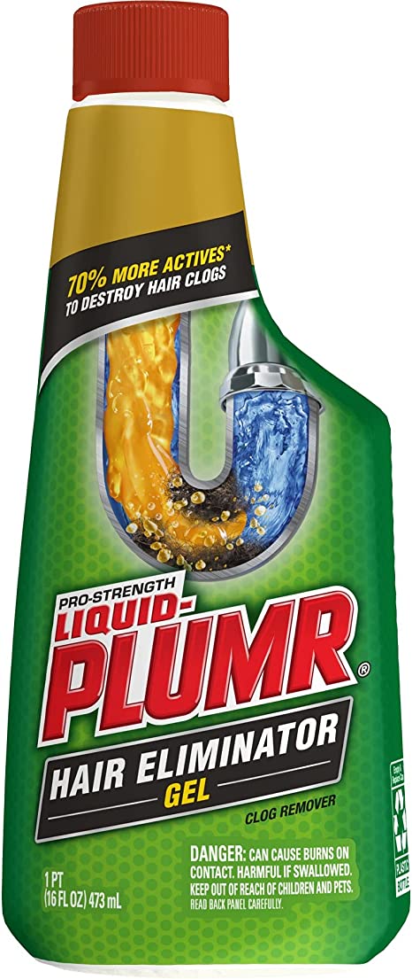 Liquid-Plumr Drain Clog Destroyer Plus  Hair Clog Eliminator, 473 milliliters
