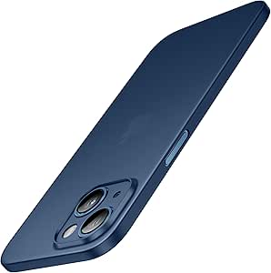 JETech Ultra Slim (0.35mm Thin) Case for iPhone 13, 6.1-Inch, Camera Lens Cover Full Protection, Lightweight, Matte Finish PP Hard Minimalist Case, Support Wireless Charging (Blue)