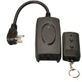 Woods 32555 Weatherproof Outdoor Outlet Wireless Remote Control Converter Kit 163 Grounded Cord