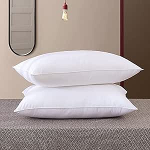 Reliance Microfiber Extra Soft White Pillows | Pillows for Sleeping White - Set of 2 (Size - 16x24 Inches Or 40x60 cm) (Pack_of_2 White Pillow)