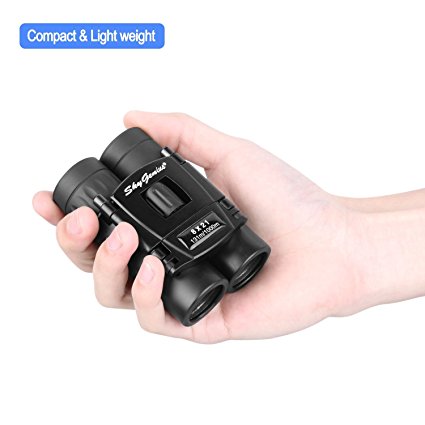 8x21 Lightweight Compact Binoculars for Bird Watching Safari Sightseeing Hunting Wildlife Hiking Travel, Mini Pocket Binocular Fully Coated for Kids Children