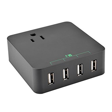 Power Strip, INNLIFE 1 Outlet Mini Surge Protector with 4 USB Smart USB Charging Station