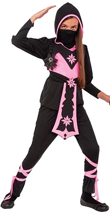 Rubie's Child's Pink Crystal Ninja Costume, Large