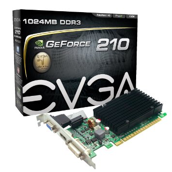 EVGA GeForce 210 Passive 1024 MB DDR3 PCI Express 20 DVIHDMIVGA Graphics Card 01G-P3-1313-KR