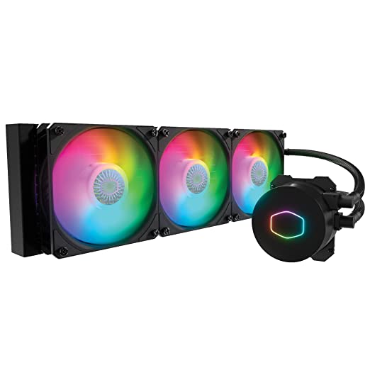 CoolerMaster MasterLiquid ML360L ARGB V2, Close-Loop AIO CPU Liquid Cooler, Gen3 Dual Chamber Pump, 360mm Radiator, SickleFlow 120 PWM ARGB, AMD Ryzen AM5/AM4, Intel LGA1700/1200 (MLY-D36M-A23PZ-RW)