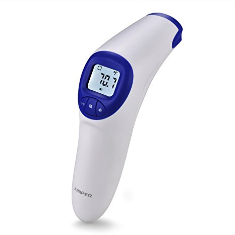 Baby Forehead Thermometer, FDA UDI Approved, JUMPER No-Contact Clinical Infrared Digital Thermometer for /Kids /Adults /Elderly, Forehead /Object Mode,20 Memory, Fever Measurement Scanner