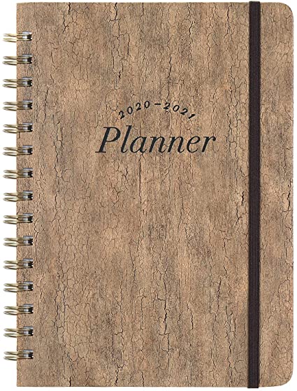 Planner 2020-2021 - Academic 2020-2021 Planner with Weekly & Monthly Pages, Jul 2020-Jun 2021, 6.4" x 8.5", Hardcover, Strong Binding, Tabs, Inner Pocket, Elastic Closure, Inspirational Quotes