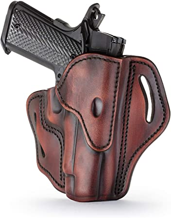 1791 GUNLEATHER Holster for Sig Sauer P226, P220, P229 Right Hand OWB Leather Gun Holster for Belts Also fits 1911 with Rails, HK VP9, Beretta 92FS