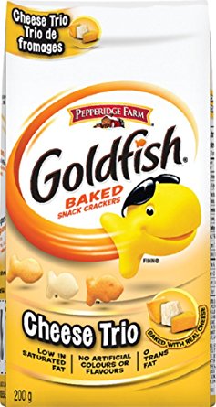 Pepperidge Farm Goldfish Cheese Trio Crackers, 200g