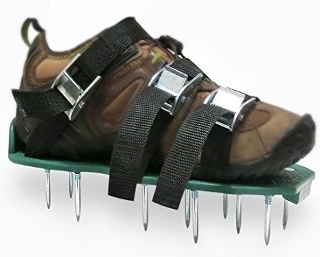Premium Garden Aerator Shoes by Arudge – With Metal Spikes, Universal Fit