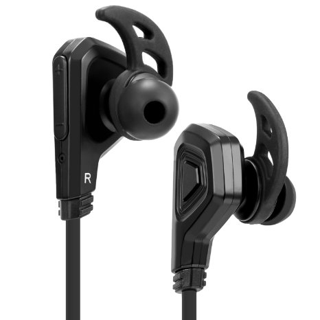 J&L  Wireless Bluetooth Sports Headphones - Studio Sound Quality & Deep, Clear Bass - Swear & Water Resistant - Durable Construction - Perfect Stability & Comfort - Long Lasting Battery Life