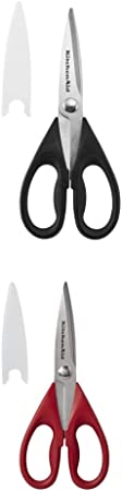 KitchenAid All Purpose Shears with Protective Sheath, One Size, BlackandKitchenAid All Purpose Shears with Protective Sheath, 8.72-Inch, Red