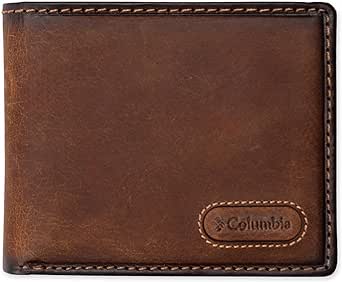 Columbia Men's Everyday Bifold Wallet-Multiple Card Slots, Id Window