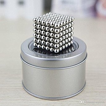 Magnetic Balls | Desk Toy | 216PCS 5MM Silver Magnetic Balls | Great for Stress Relief | Supports Brain Development