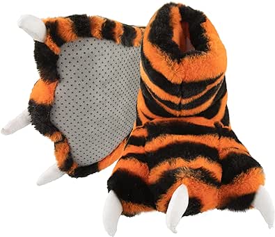 Lazy One Animal Paw Slippers for Kids and Adults, Fun Costume for Kids, Cozy Furry Slippers