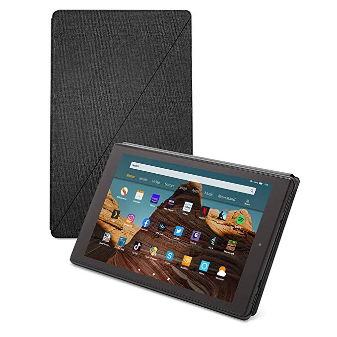 Fire HD 10 tablet case | Compatible with 9th generation tablet (2019 release), Charcoal Black