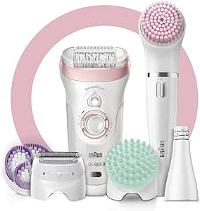 Braun Silk-epil SES9-985 Beauty Set Wet & Dry Epilator with 8 attachments