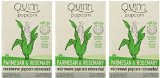 Quinn Popcorn Microwave Popcorn - Made with Organic Non-GMO Corn - Great Snack Food for Movie Night Parmesan and Rosemary 3 Boxes