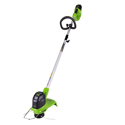 GreenWorks BST4000 G-MAX 40V 12" Cordless String Trimmer with Battery and Charger Not Included