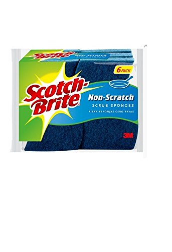 Scotch-brite Non-scratch Scrub Sponge 526, 6-Count (Pack of 2)