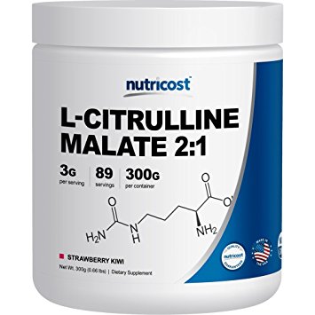 Nutricost L-Citrulline Malate 2:1 (300 Grams) (Strawberry Kiwi)