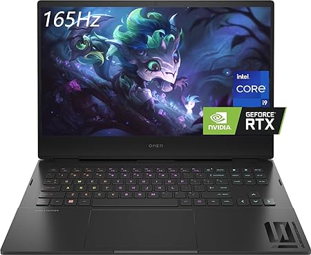 HP OMEN 16.1" QHD 165Hz Gaming Laptop, Intel Core i9-12900H, NVIDIA GeForce RTX 3060, 32GB DDR5 RAM, 1TB PCIe SSD, Backlit Keyboard, WiFi 6, HDMI, Thunderbolt 4, Win 11 H, w/CUE Accessories