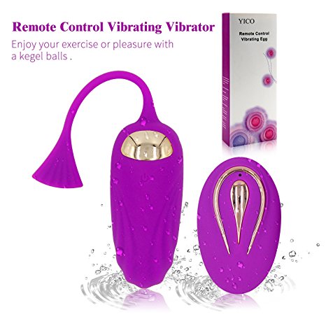 YICO Remote Control Bullet Vibrator, 12-Frequency Wireless Mini Vibrating Egg Clitoral Stimulators Bullet Vibe, Magic Viberate Toys for Couples Adult Women
